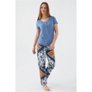 Pierre Cardin 8507-S Kadın Kısa Kol Pijama Takımı