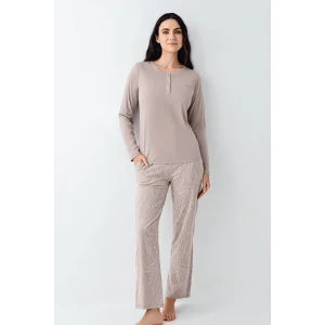 Pierre Cardin 9097-S Kadın Uzun Kol Pijama Takım