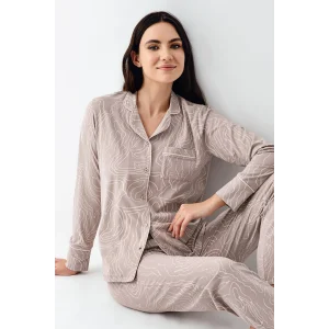 Pierre Cardin 9098-S Kadın Uzun Kol Pijama Takımı