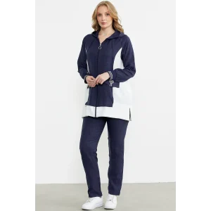 Sementa 76448 Keten Görünümlü Kapüşonlu Tunik Takım