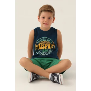 US Polo 1776-G Erkek Çocuk Şort Takımı