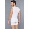 Doreanse 2235 Erkek Beyaz Modal Sıfır Yaka Sıfır Kol Atlet