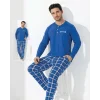 Boyraz 0645 Erkek Uzun Kol Penye Pijama Takımı