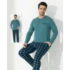 Boyraz 0689 Erkek Uzun Kol Penye Pijama Takımı