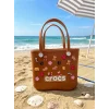 Crocs Stil Jibbitzli Kadın Plaj Çantası