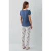 Pierre Cardin 9214-S Kadın Kısa Kol Pijama Takımı