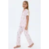 RolyPoly 3809-G Kız Çocuk Gömlek Pijama Takım