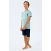 RolyPoly 3813-G Erkek Çocuk Kısa Kol Pijama Takımı