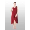 Estiva 25233 Kadın Likra Viskon Askılı  Midi Gecelik