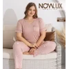 Noyalux 11876 Kadın Battal Kısa Kollu Pijama Takımı