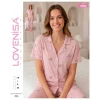 Lovenisa 12063 Kadın Milan Düğmeli Pijama Takımı