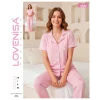 Lovenisa 12062 Kadın Milan Düğmeli Pijama Takımı