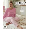 Boyraz BPS-01750 Kadın Battal Uzun Kol Penye Pijama Takımı