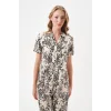 PJS 29049 Kadın Düğmeli Pijama Takım