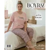 Boyraz BPS-01788  Kadın Battal Kısa Kol Kapri Takım
