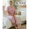 Boyraz BPS-01790  Kadın Battal Kısa Kol Kapri Takım