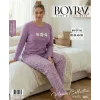 Boyraz BPS-01730  Kadın Battal  Uzun Kollu Pijama Takımı