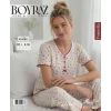 Boyraz PT-01871 Kadın Pointella Kısa Kol Pijama Takımı