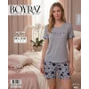 Boyraz ML-01927 Kadın Milan Kısa Kol Şortlu Takım