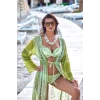 Argento 2106-3025 Kadın Önü Açık Uzun Kaftan