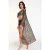 Argento 2106-3026 Kadın Önü Açık Uzun Kaftan