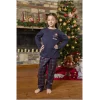 Aqua 26454 Yılbaşı Temalı Kız Çocuk Pijama Takım
