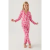 Barbie 1767-G Kız Çocuk Garson Gömlek Pijama Takımı