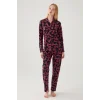 Barbie 1767-S Kadın Gömlek Yaka Pijama Takımı