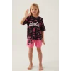 Barbie L1705-G Kız Çocuk Şort  Pijama Takımı