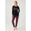 Barbie L1766-S Kadın Uzun Kollu Pijama Takımı