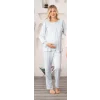 Bone 5905 Kadın Lohusa Viskon Klasik 3Lü Pijama Takımı