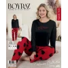 Boyraz 0153 Kadın Sandy Soft Uzun Kol Pijama Takımı