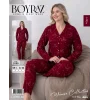 Boyraz 0190 Kadın Süet Uzun Kol Pijama Takımı