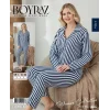 Boyraz 02286 Kadın Süet Uzun Kol Pijama Takımı