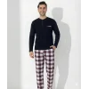 Boyraz 0401 Erkek Uzun Kol Pijama Takımı