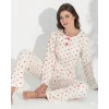 Boyraz 06024 Kadın Uzun Kol Kalpli Pijama Takımı