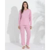 Boyraz 06039 Kadın İnterlok Kumaş Uzun Kol Pijama Takımı