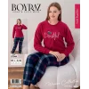 Boyraz 07044 Bayan Soft Kadife Pijama Takımı