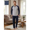 Ds Damat 2603 Erkek Mavenck Uzun Kol Pijama Takımı