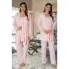 Effortt 2401  Sabahlıklı Lohusa Pijama Takımı
