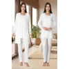 Effortt 2401  Sabahlıklı Lohusa Pijama Takımı