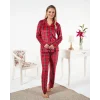 Estiva 25363 Gömlek Yaka Kadife Pijama Takımı