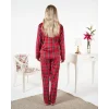 Estiva 25363 Gömlek Yaka Kadife Pijama Takımı