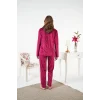 Estiva 25365 Gömlek Yaka Kadife Pijama Takımı
