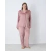 Estiva 25371 Gömlek Yaka Battal Kadife Pijama Takımı