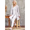 Flz 31-104 Bayan Kadife Sabahlık Pijama Takımı