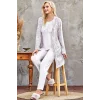 Flz 31-104 Bayan Kadife Sabahlık Pijama Takımı