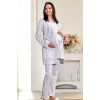 Flz 31-134  Bayan Sabahlıklı Lohusa Pijama Takımı