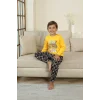 Kapitex 7101 Erkek Çocuk Uzun Kol Pijama Takımı