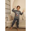 Kapitex 7114 Erkek Çocuk Uzun Kol Pijama Takımı